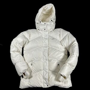 Nike Sportswear Classic Therma-Fit Puffer Jacket White Women's Medium 550 Down